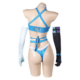 Mv Rivals (2025) Luna Snow Blue White Sexy Lingerie Outfits Cosplay Costume